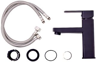 Смеситель для раковины OneLife P06-021b полимерный черный